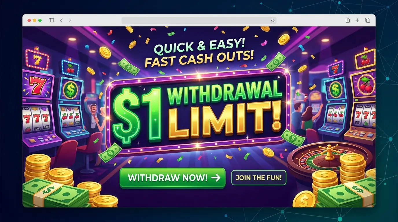 1 kr uttag hos Wisho casino